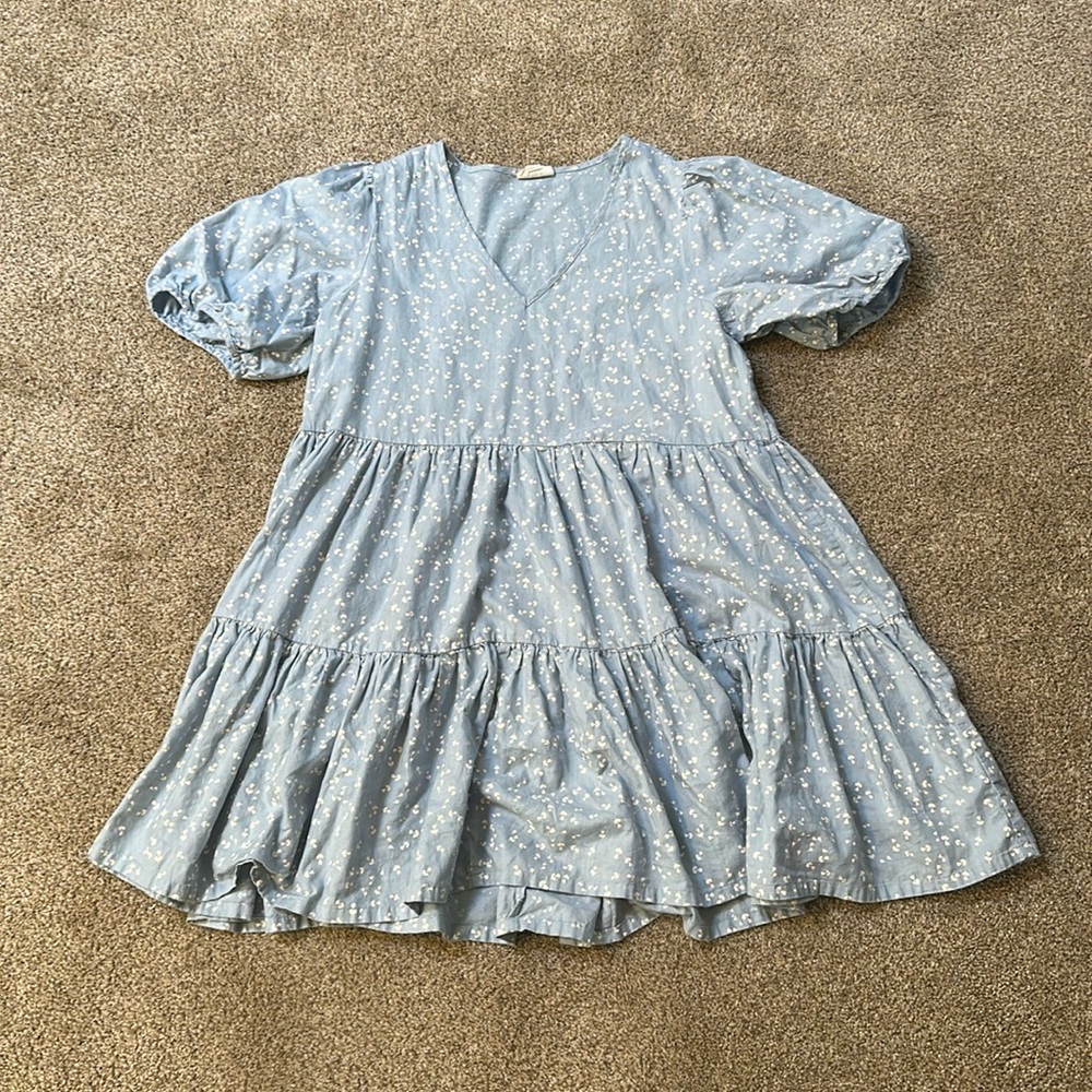 Blue babydoll dress